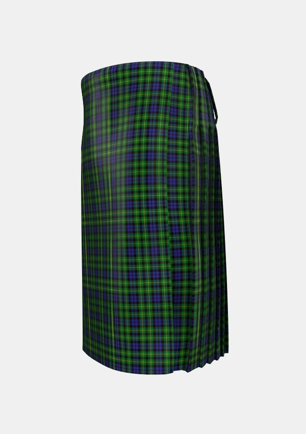 Traditional_Campbell_of_Breadalbane_2_Tartan_1046_kilt_left_image_with_pleated_design_and_adjustable_buckles_for_men