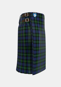 Traditional_Campbell_of_Loudoun_Tartan_kilt_right_image_with_pleated_design_and_adjustable_buckles_for_men