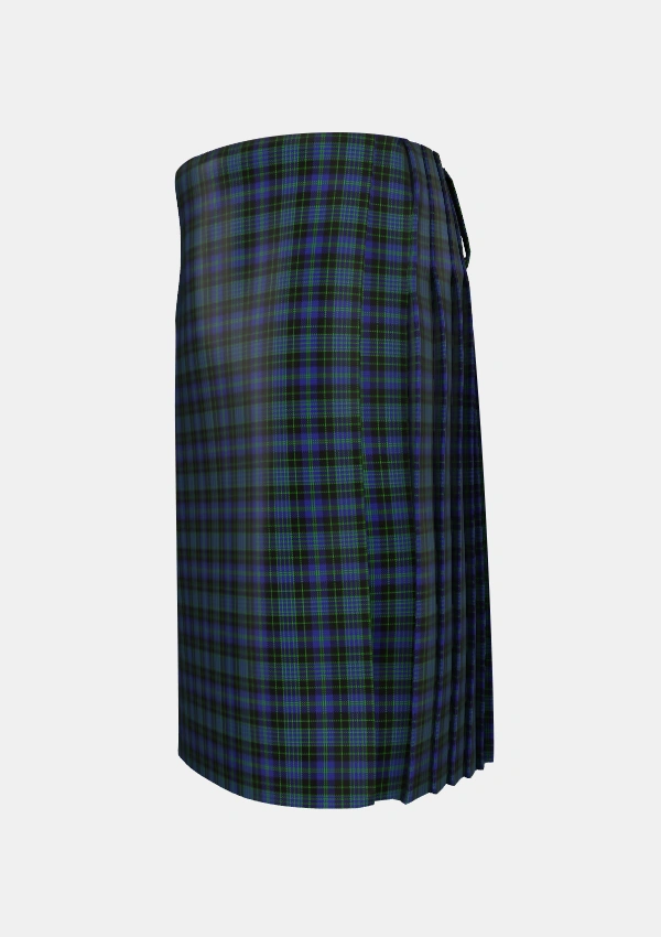 Traditional_Cargill_Tartan_3132_kilt_left_image_with_pleated_design_and_adjustable_buckles_for_men