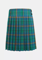 Traditional_Carmichael_Ancient_Tartan_kilt_back_image_with_pleated_design_and_adjustable_buckles_for_men