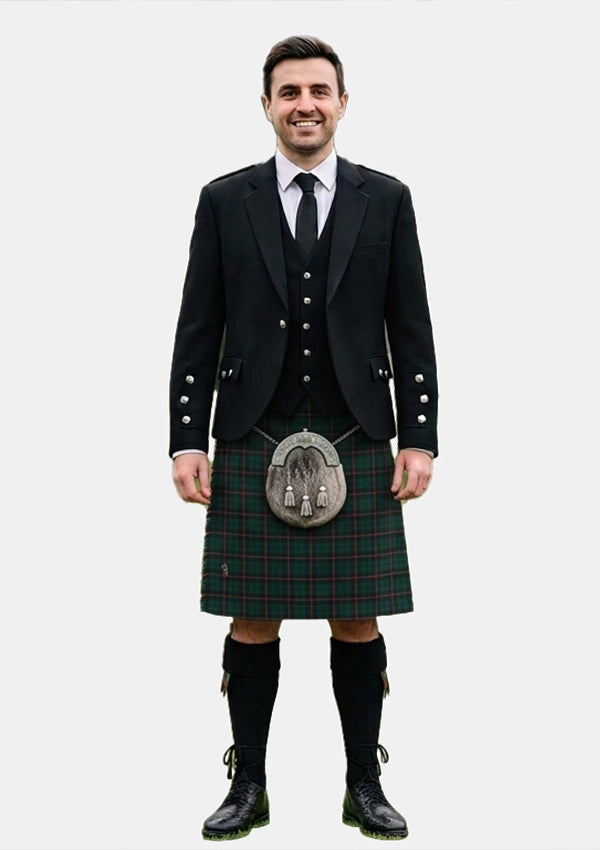 Traditional_Carmichael_tartan_1078_Kilt_and_Argyle_Jacket_Kilt_Outfits_front_image