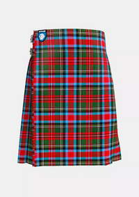 Traditional_Carolina_State_Tartan_kilt_front_image_with_pleated_design_and_adjustable_buckles_for_men