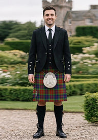 Traditional_Carr_tartan_4120_Kilt_and_Argyle_Jacket_Kilt_Outfit_front_image