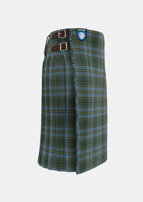 Traditional_Carter_Tartan_kilt_10259_right_image_with_pleated_design_and_adjustable_buckles_for_men