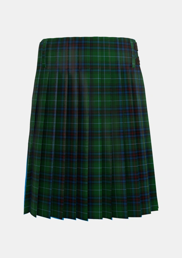 Traditional_Cash_MacTavish_Tartan_12604_kilt_back_image_with_pleated_design_and_adjustable_buckles_for_men