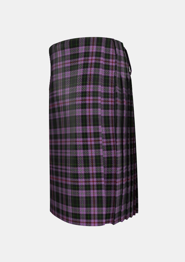 Traditional_Chapman_Tartan_kilt_left_image_with_pleated_design_and_adjustable_buckles_for_men