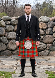 Traditional_Chattan_Ancient_Tartan_Kilt_and_Argyle_Jacket_Kilt_Outfit_front_image