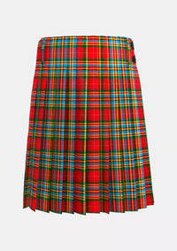 Traditional_Chattan_Ancient_Tartan_kilt_back_image_with_pleated_design_and_adjustable_buckles_for_men