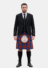 Traditional_Chinese_Scottish_Tartan_6807_Kilt_and_Argyle_Jacket_Kilt_Outfits_front_image