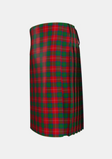 Traditional_Chisholm_1842_Tartan_1454_kilt_left_image_with_pleated_design_and_adjustable_buckles_for_men