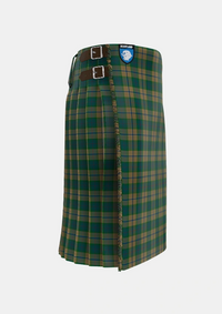 Traditional_Chisholm_Colonial_Tartan_7791_kilt_right_image_with_pleated_design_and_adjustable_buckles_for_men