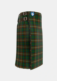 Traditional_Chisholm_Hunting_Tartan_1458_kilt_right_image_with_pleated_design_and_adjustable_buckles_for_men