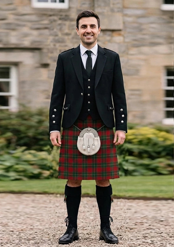 Traditional_Christmas_tartan_10554_Kilt_and_Argyle_Jacket_Kilt_Outfit_front_image