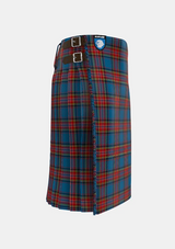 Traditional_City_of_Barrie_Tartan_kilt_right_image_with_pleated_design_and_adjustable_buckles_for_men