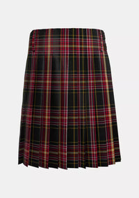 Traditional_Clan_Firefighter_Tartan_kilt_back_image_with_pleated_design_and_adjustable_buckles_for_men
