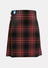 Traditional_Clan_Firefighter_Tartan_kilt_front_image_with_pleated_design_and_adjustable_buckles_for_men