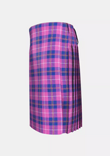 Traditional_Clan_Glencoe_Tartan_kilt_left_image_with_pleated_design_and_adjustable_buckles_for_men