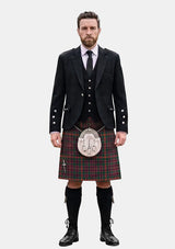 Traditional_Clan_Hall_Tartan_Kilt_and_Argyle_Jacket_Kilt_Outfits_front_image