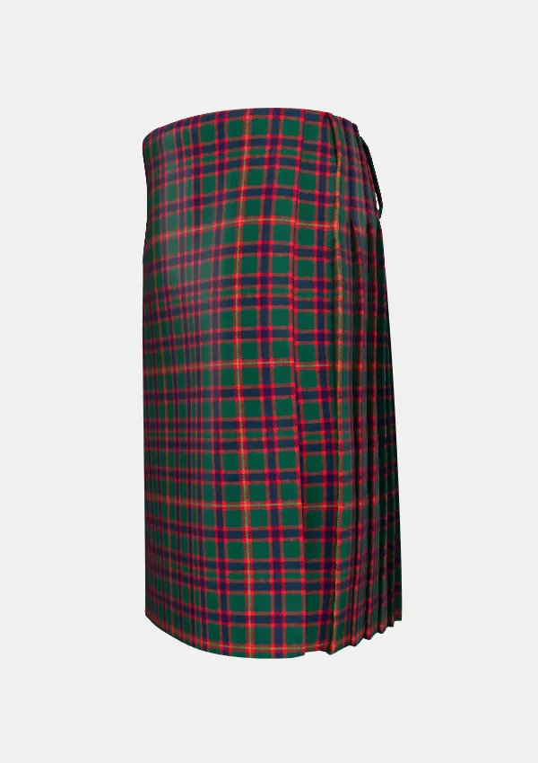 Traditional_Clan_Hall_Tartan_kilt_left_image_with_pleated_design_and_adjustable_buckles_for_men
