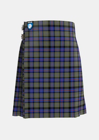 Traditional_Clan_Logan_Society_International_Tartan_14067_kilt_front_image_with_pleated_design_and_adjustable_buckles_for_men