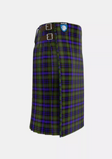 Traditional_Clan_MacLellan_Tartan_kilt_right_image_with_pleated_design_and_adjustable_buckles_for_men
