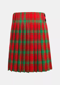Traditional_Clan_MacQuarrie_Tartan_kilt_back_image_with_pleated_design_and_adjustable_buckles_for_men