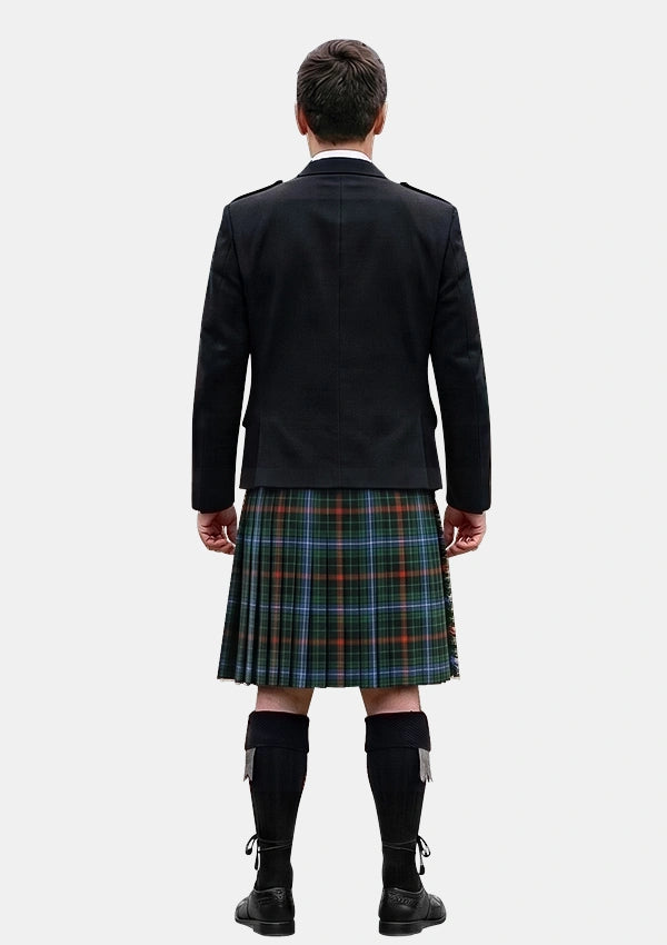 Traditional_Clan_McKean_Tartan_Kilt_and_Argyle_Jacket_Kilt_Outfits_back_image