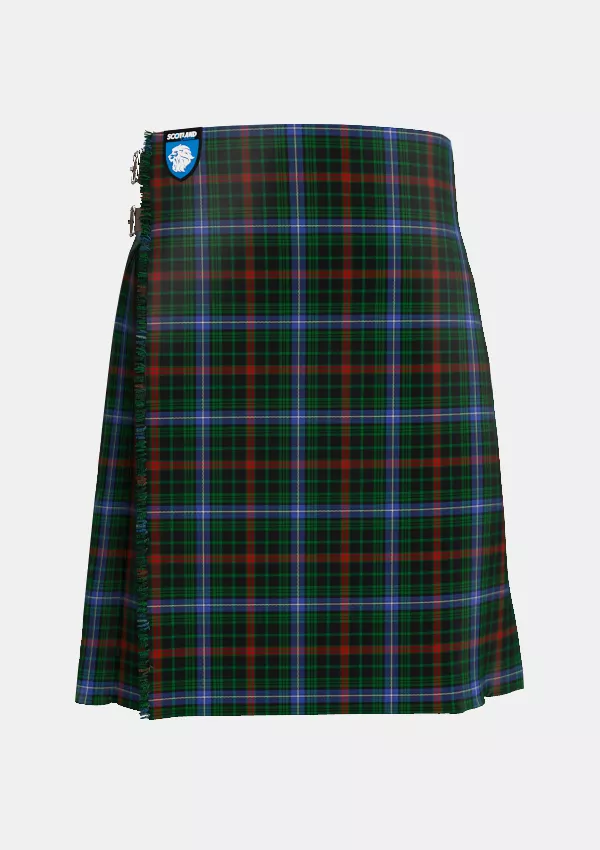 Traditional_Clan_McKean_Tartan_kilt_front_image_with_pleated_design_and_adjustable_buckles_for_men