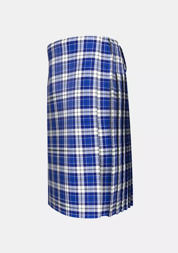 Traditional_Clan_Strathclyde_Tartan_kilt_left_image_with_pleated_design_and_adjustable_buckles_for_men
