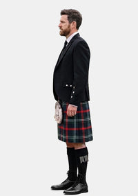 Traditional_Clan_Sutherland_Tartan_Kilt_and_Argyle_Jacket_Kilt_Outfits_left_image