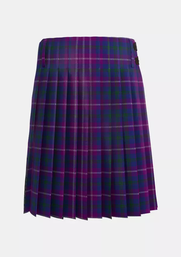 Traditional_Clans_of_Caledonia_Tartan_5923_kilt_back_image_with_pleated_design_and_adjustable_buckles_for_men