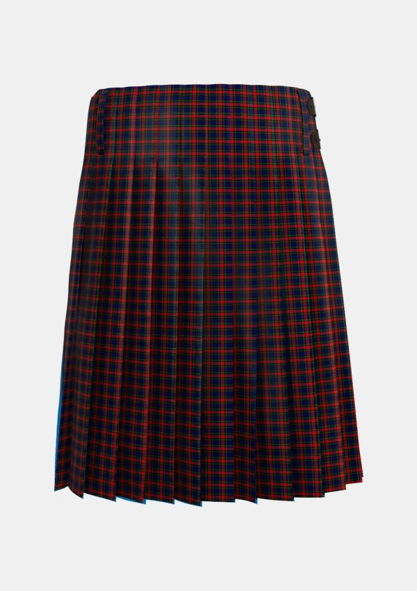 Traditional_Clark_Red_1_Tartan_329_kilt_back_image_with_pleated_design_and_adjustable_buckles_for_men