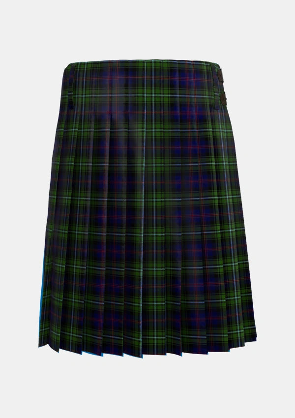Traditional_Clark_of_Ulva_Tartan_246_kilt_back_image_with_pleated_design_and_adjustable_buckles_for_men