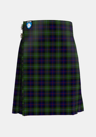 Traditional_Clark_of_Ulva_Tartan_246_kilt_front_image_with_pleated_design_and_adjustable_buckles_for_men