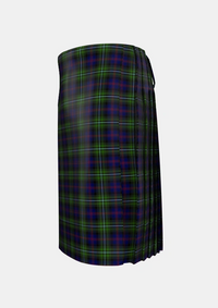 Traditional_Clark_of_Ulva_Tartan_246_kilt_left_image_with_pleated_design_and_adjustable_buckles_for_men