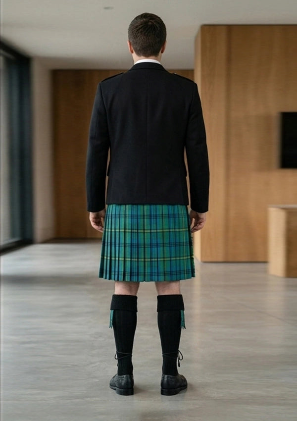 Traditional_Clark_tartan_Kilt_and_Argyle_Jacket_Kilt_Outfit_back_image