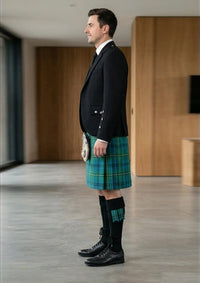 Traditional_Clark_tartan_Kilt_and_Argyle_Jacket_Kilt_Outfit_left_image