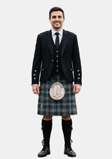 Traditional_Clarke_Ancient_tartan_633_Kilt_and_Argyle_Jacket_Kilt_Outfits_front_image
