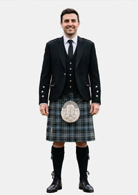 Traditional_Clarke_Ancient_tartan_633_Kilt_and_Argyle_Jacket_Kilt_Outfits_front_image