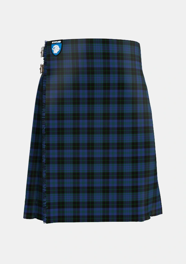 Traditional_Clergy_Green_lines_1_Tartan_112_kilt_front_image_with_pleated_design_and_adjustable_buckles_for_men