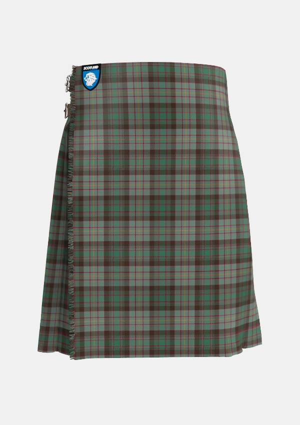 Traditional_Cochrane_Hunting_Tartan_11165_kilt_front_image_with_pleated_design_and_adjustable_buckles_for_men