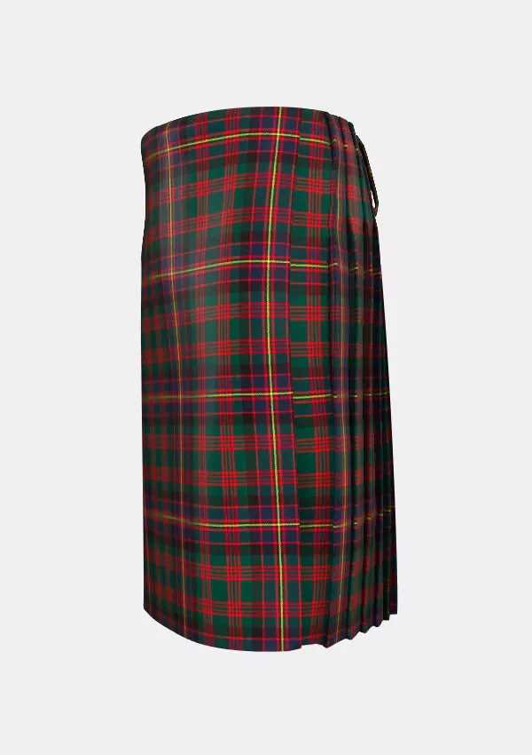 Traditional_Cochrane_Modern_Tartan_kilt_left_image_with_pleated_design_and_adjustable_buckles_for_men