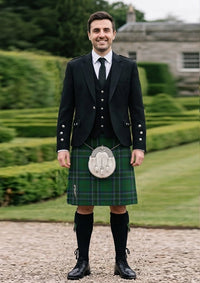Traditional_Cockburn_tartan_4548_Kilt_and_Argyle_Jacket_Kilt_Outfit_front_image