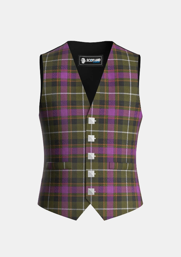 Traditional_Coffield_Limesand_Tartan_Waistcoat_front_image
