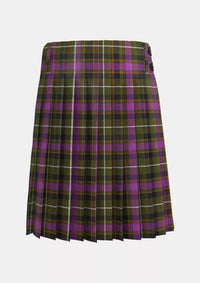 Traditional_Coffield_Limesand_Tartan_kilt_back_image_with_pleated_design_and_adjustable_buckles_for_men