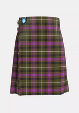 Traditional_Coffield_Limesand_Tartan_kilt_front_image_with_pleated_design_and_adjustable_buckles_for_men