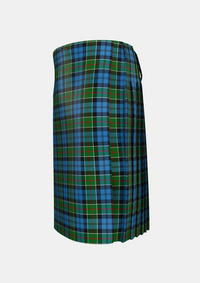 Traditional_Colquhoun_2_Tartan_274_kilt_left_image_with_pleated_design_and_adjustable_buckles_for_men
