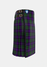 Traditional_Colquhoun_3_Tartan_275_kilt_right_image_with_pleated_design_and_adjustable_buckles_for_men