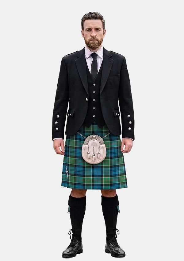 Traditional_Colquhoun_Ancient_Tartan_Kilt_and_Argyle_Jacket_Kilt_Outfits_front_image