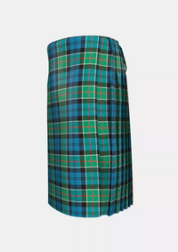 Traditional_Colquhoun_Ancient_Tartan_kilt_left_image_with_pleated_design_and_adjustable_buckles_for_men